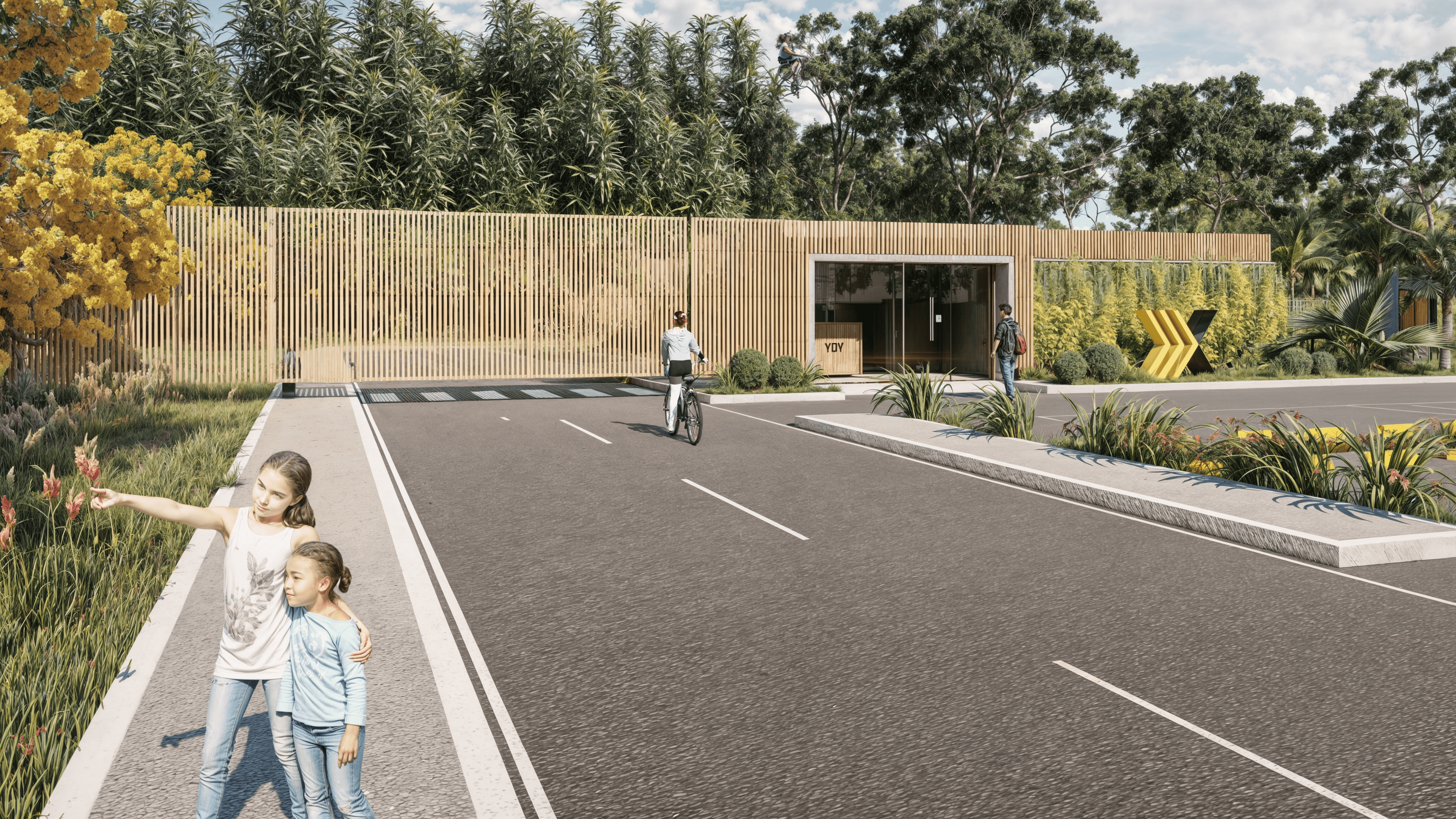 La portería de YOY XPLORA es la entrada a un mundo maravilloso, un espectacular proyecto lleno de amenidades diseñadas para disfrutar en familia. ¡Ven y descubre todo lo que tenemos para ti!