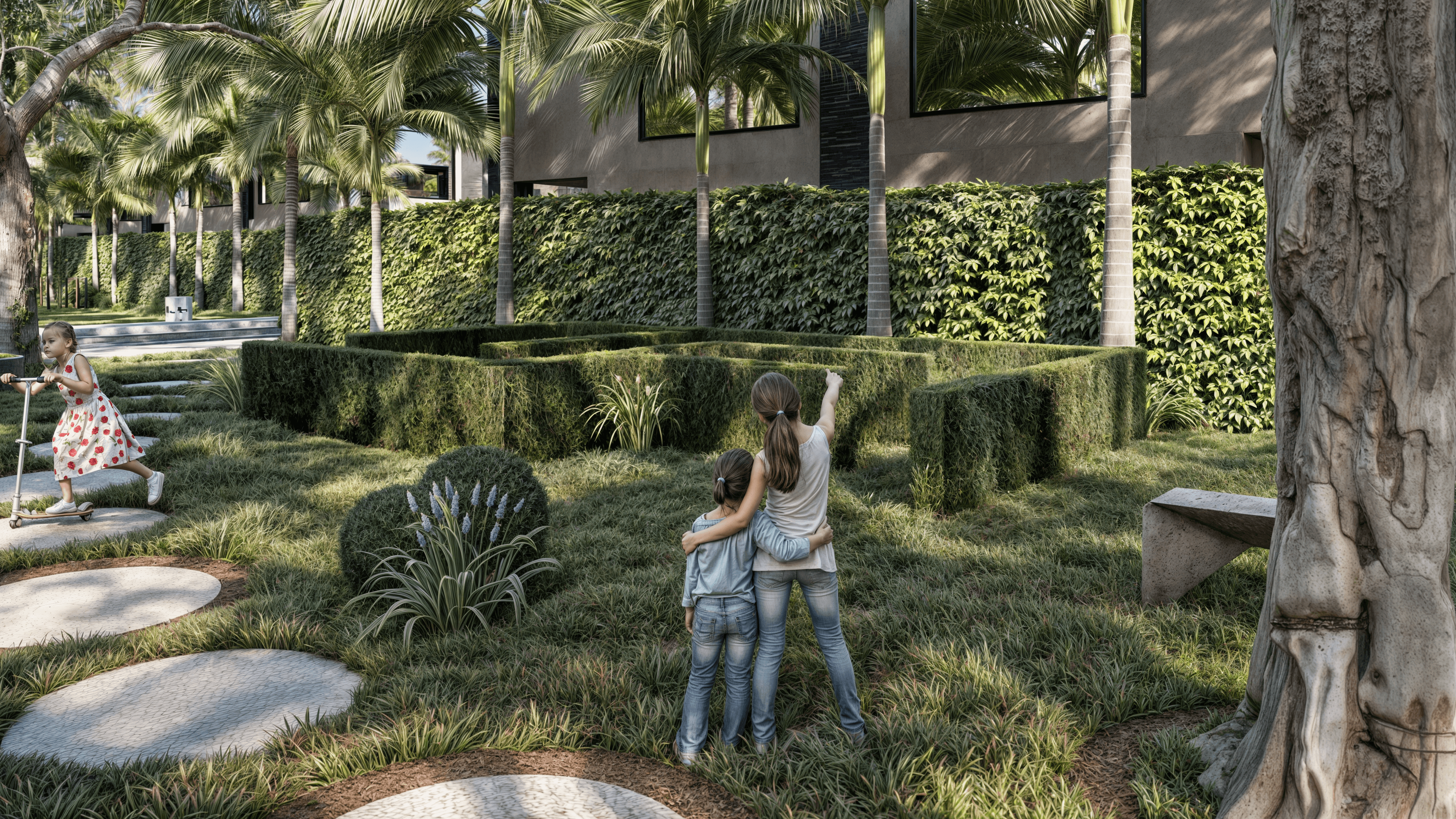 Explora tu imaginación en 220 m² de juegos y aventuras.