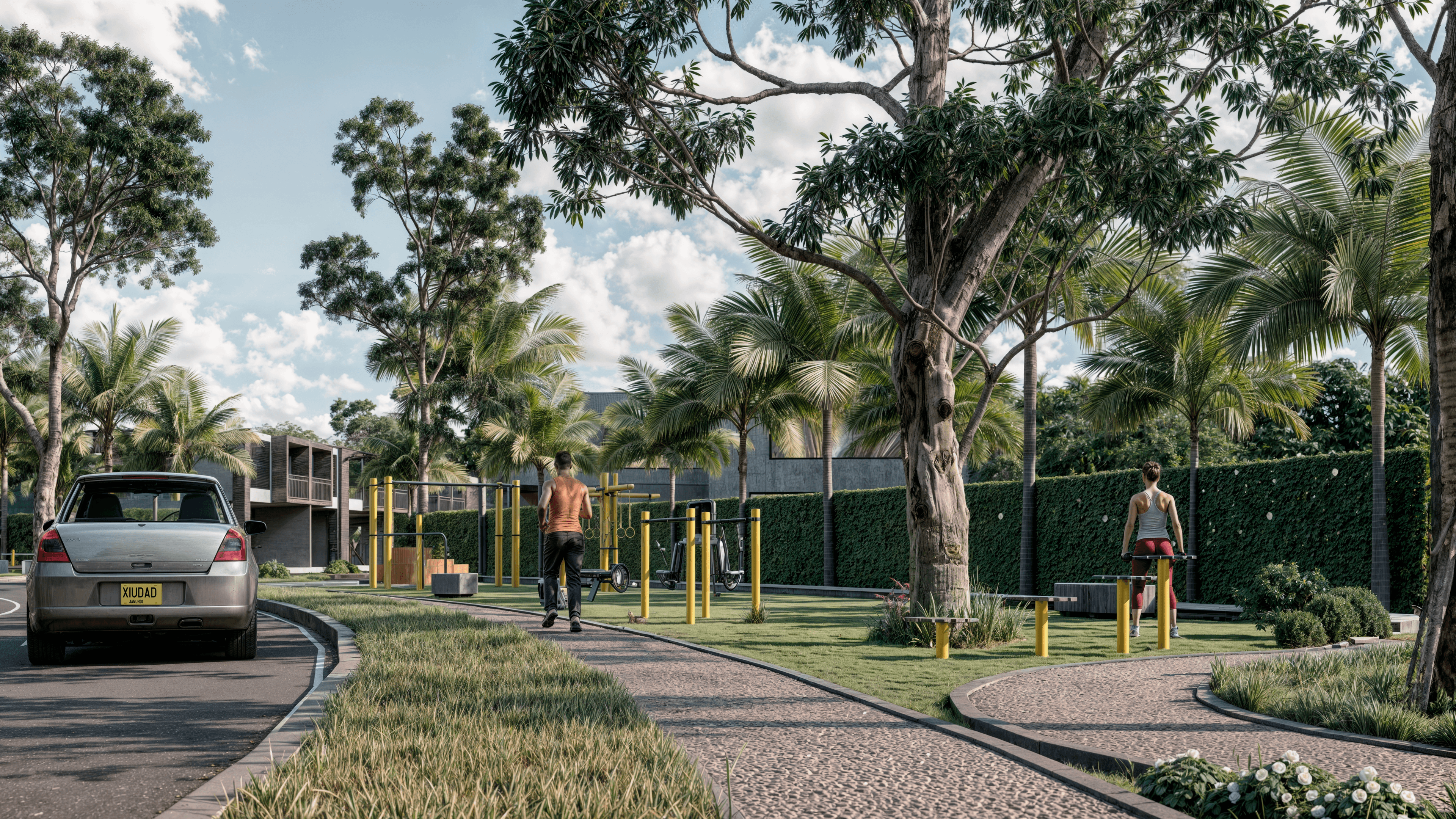Mantente en forma en 460 m² equipados con máquinas de ejercicio.