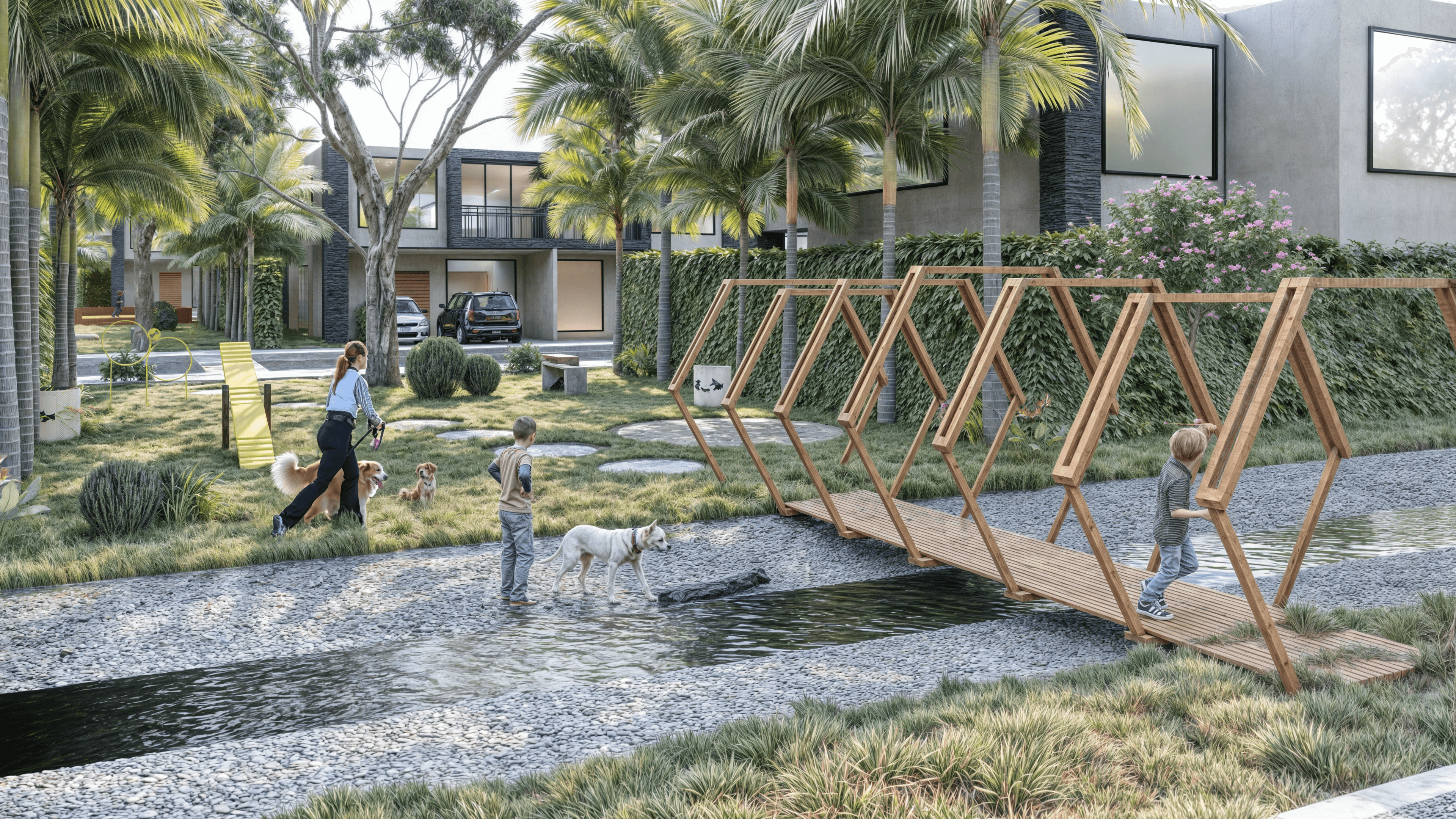 Otro gran espacio de 146.3m² para tus peluditos.